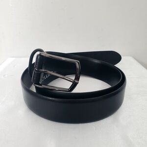Simons Black Polished Italian Leather Belt Size 38